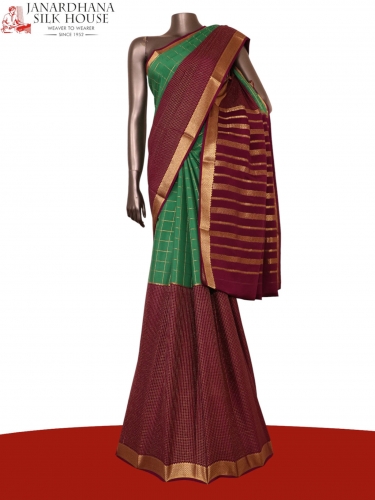Pure Mysore Crepe Silk Saree